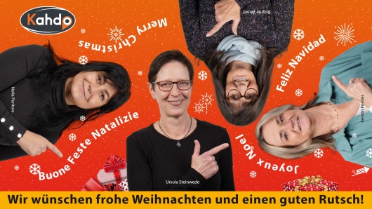 Das Kahdo-Team wünscht frohe Weihnachten und einen guten Rutsch!