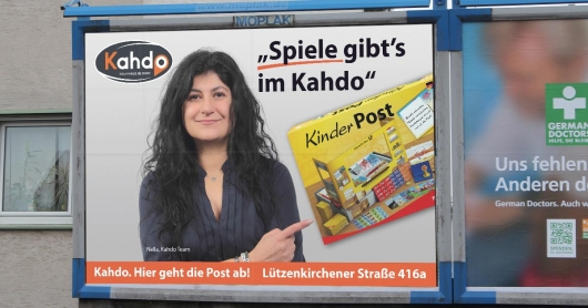 Herzenssache! Nella von der Post wirbt für´s Kahdo!
