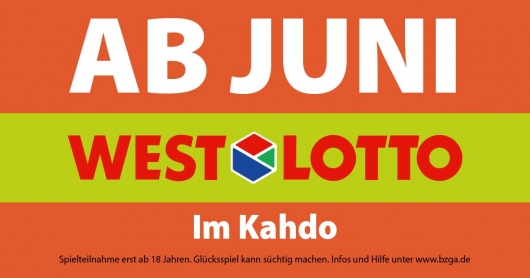 Ab Juni im Kahdo: LOTTO, TOTO, EUROJACKPOT, GLÜCKSSPIRALE, ODDSET &amp; KENO