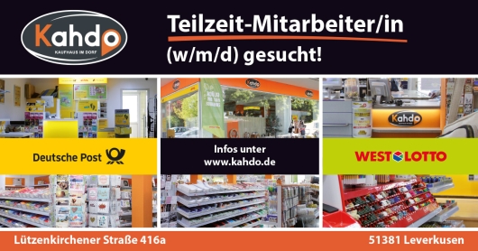 Teilzeit-Mitarbeiter/in (w/m/d) gesucht!